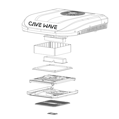 CAVE WAVE|4000 Series 12V/24V/48V Rooftop Air Conditioner